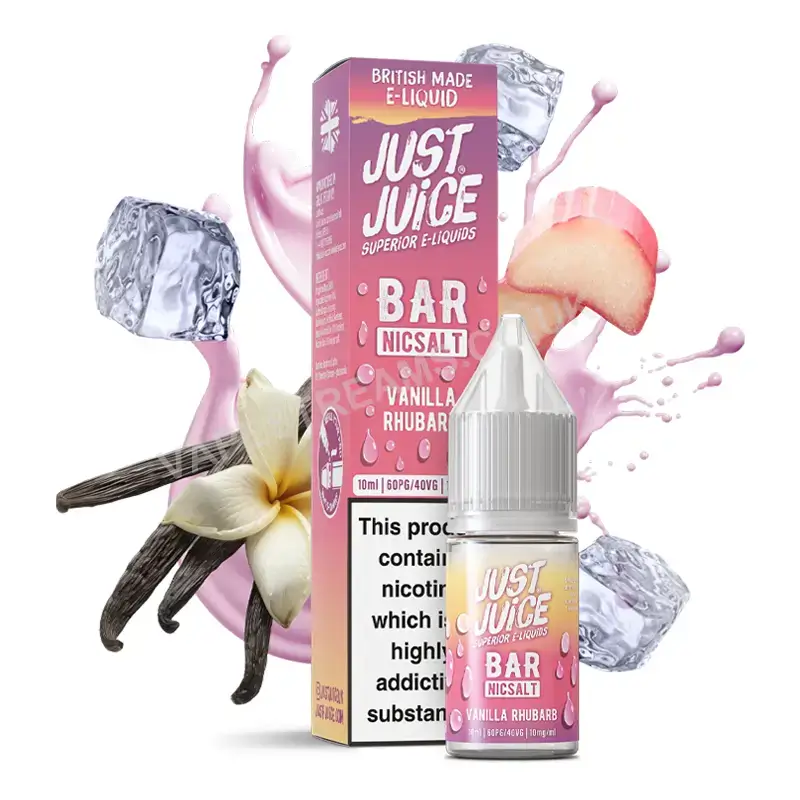 Just Juice Bar Vanilla Rhubarb Nic Salt E-Liquid