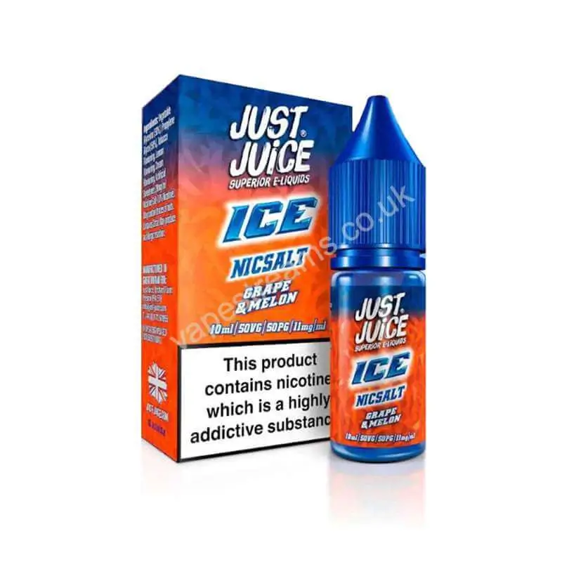Just Juice Ice Grape &amp; Melon Nic Salt E-Liquid
