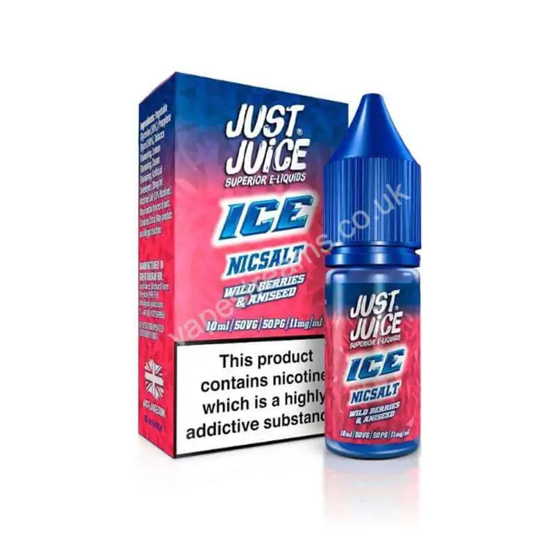 Just Juice Ice Wild Berries &amp; Aniseed Nic Salt E-Liquid