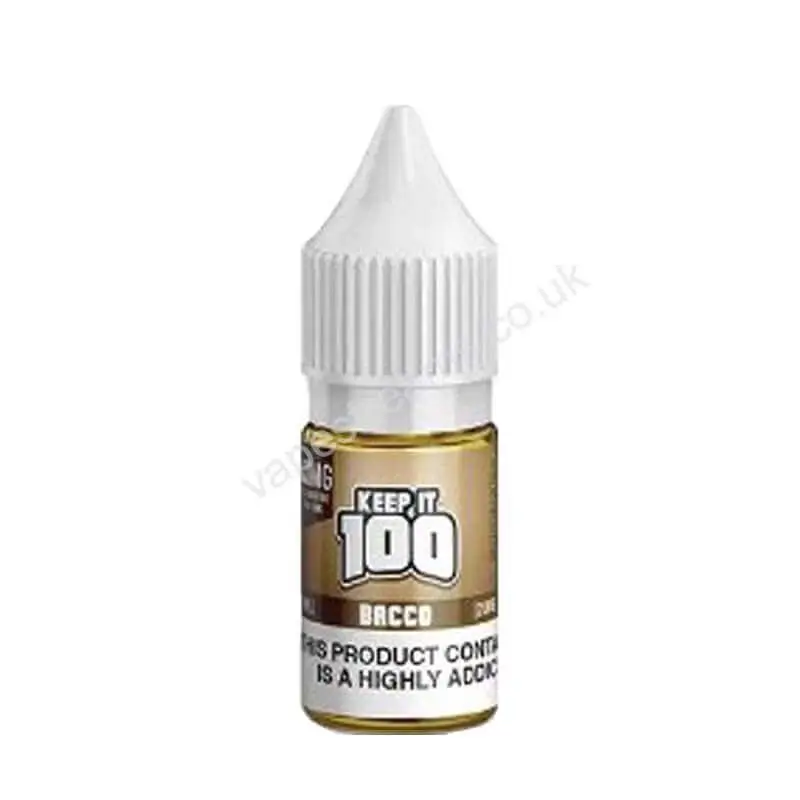 Keep It 100 Bacco Nic Salt E-Liquid