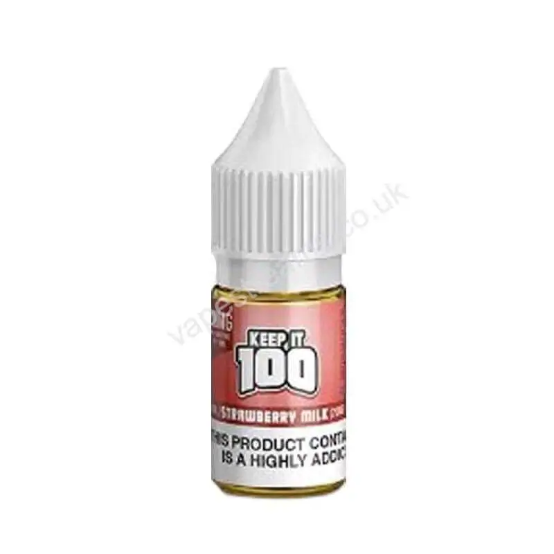 Keep It 100 Strawberry Milk Nic Salt E-Liquid