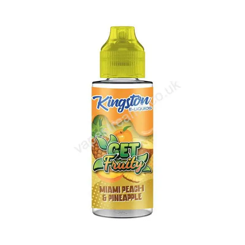 Kingston Get Fruity Miami Peach &amp; Pineapple E-Liquid Shortfill