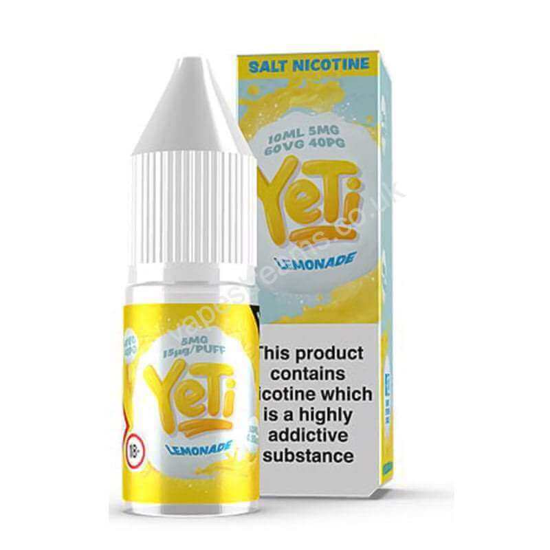 Lemonade Nicotine Salt E-Liquid by YeTi Salts