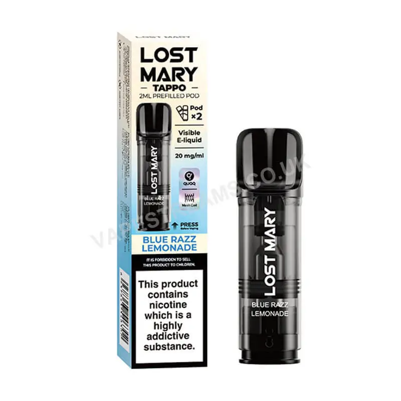 Lost Mary Tappo Blue Razz Lemonade Prefilled Pods