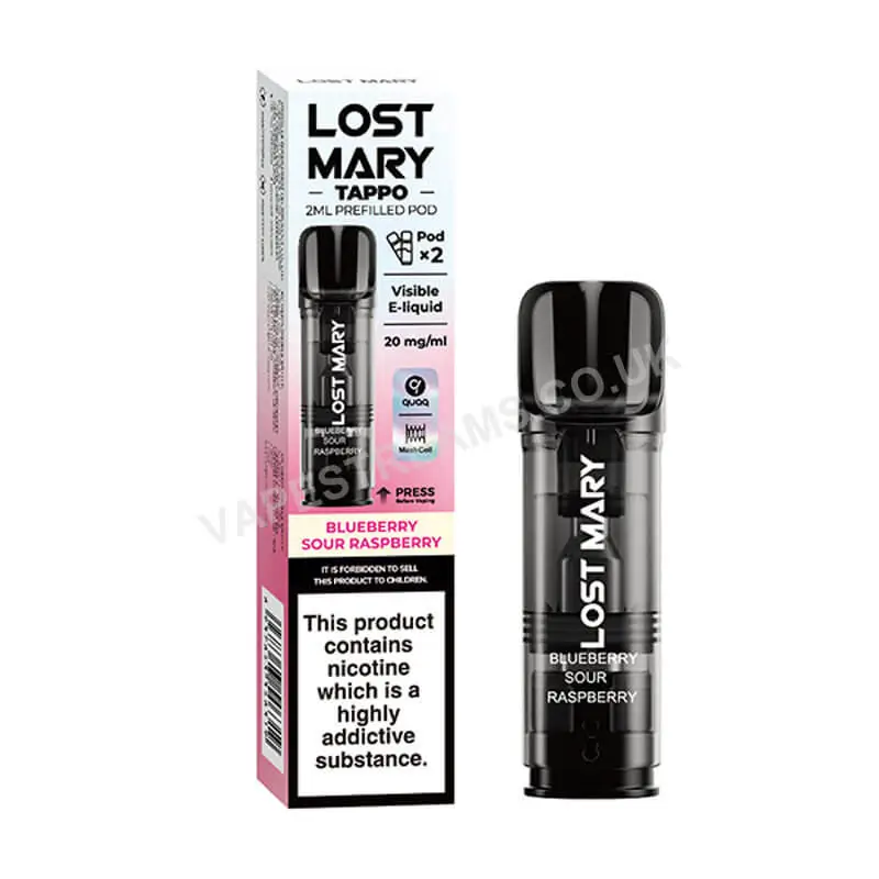 Lost Mary Tappo Blueberry Sour Raspberry Prefilled Pods