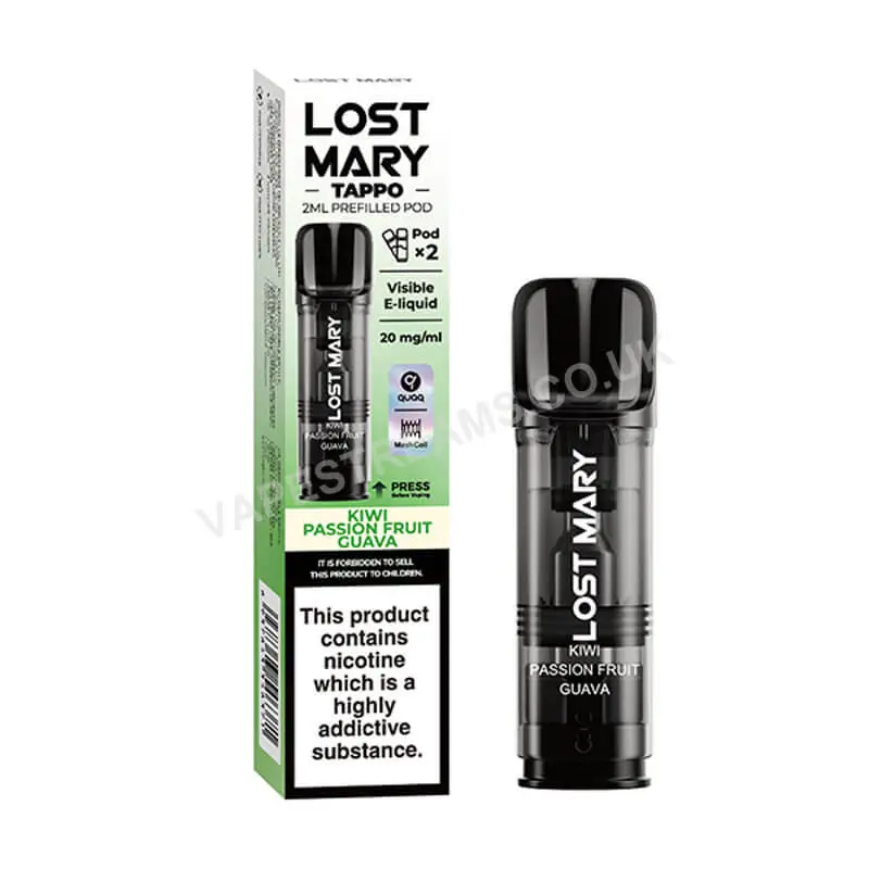 Lost Mary Tappo Kiwi Passion Fruit Guava Prefilled Pods