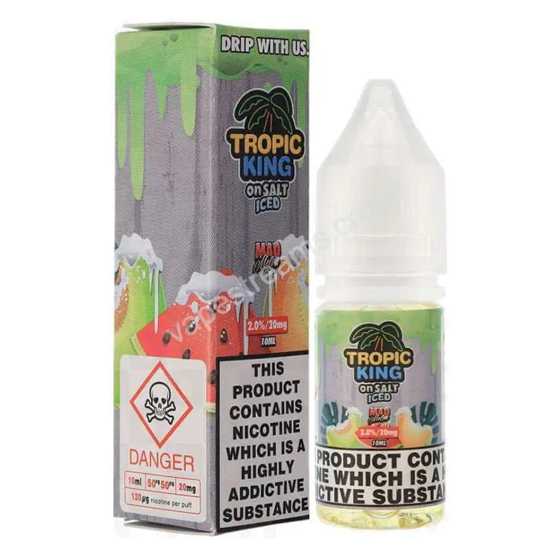 Mad Melon Iced Nicotine Salt E-Liquid by Tropic King On Salt
