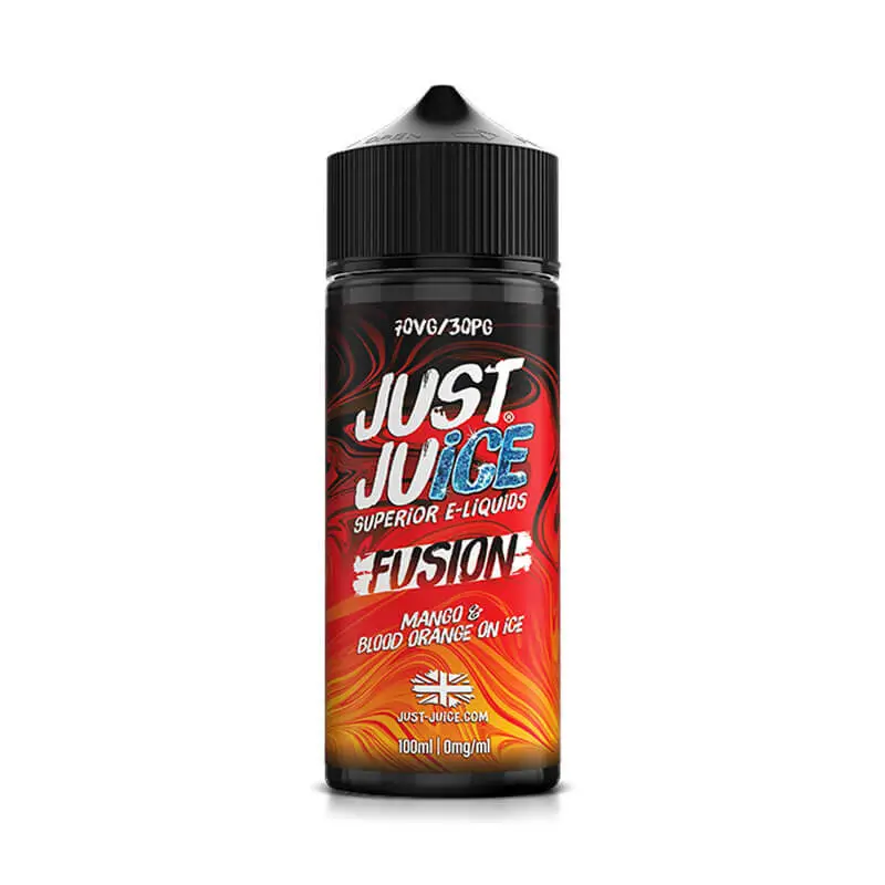 Mango &amp; Blood Orange On Ice 100ml E-Liquid Shortfill by Just Juice Fusion