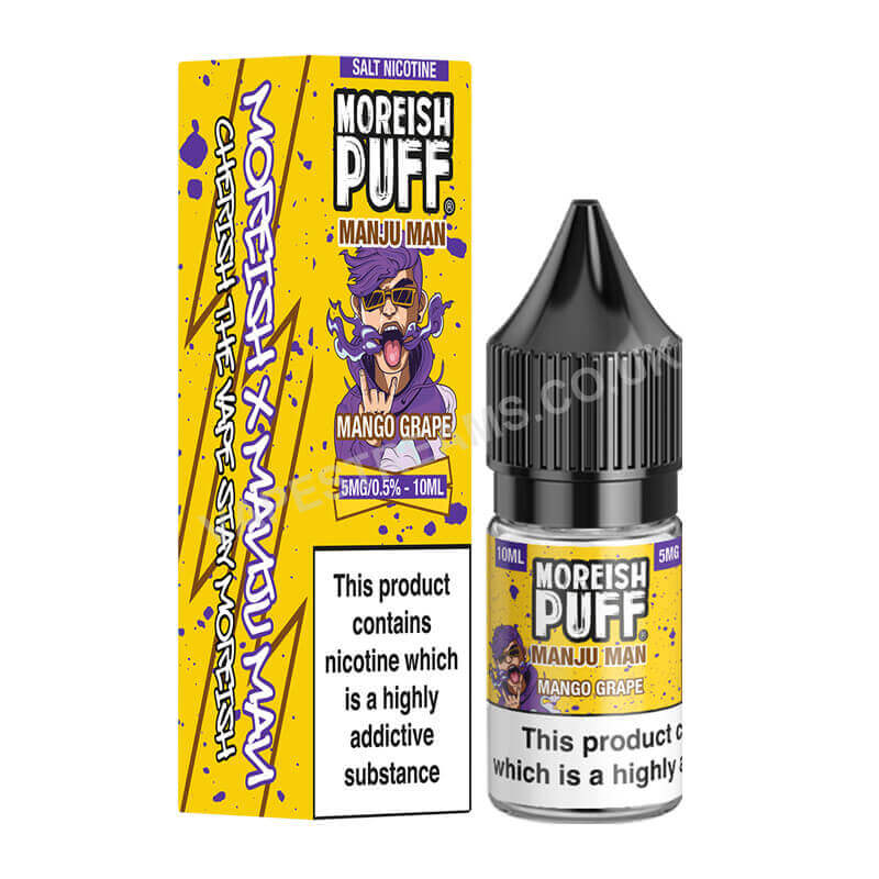 Mango Grape Nicotine Salt E-Liquid By Moreish Puff Manju Man
