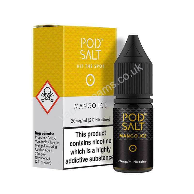 Mango Ice Nicotine Salt E-Liquid By Pod Salt Core Range