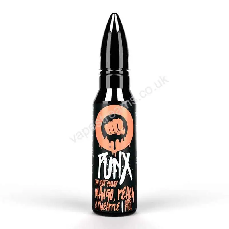 Mango Peach &amp; Pineapple E-Liquid Shortfill by Riot Squad Punx