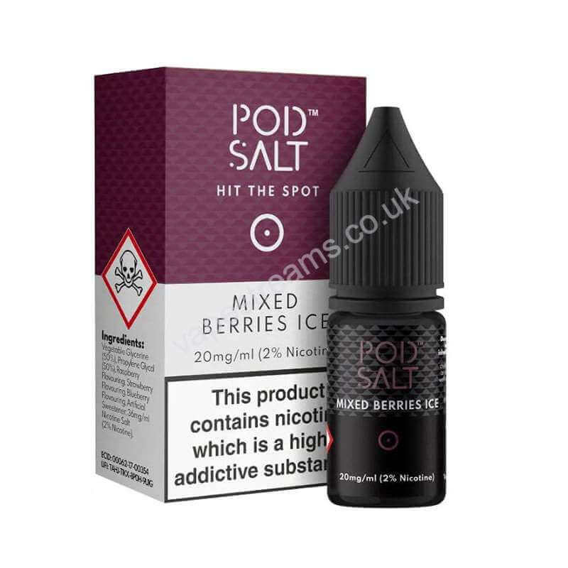 Mixed Berries Ice Nicotine Salt E-Liquid By Pod Salt Core Range