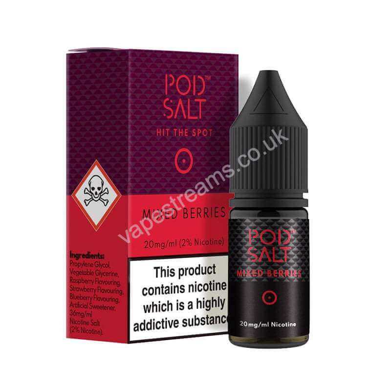 Mixed Berries Nicotine Salt E-Liquid By Pod Salt Core Range
