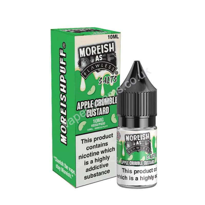 Moreish As Flawless Apple Crumble Custard Nic Salt E-Liquid