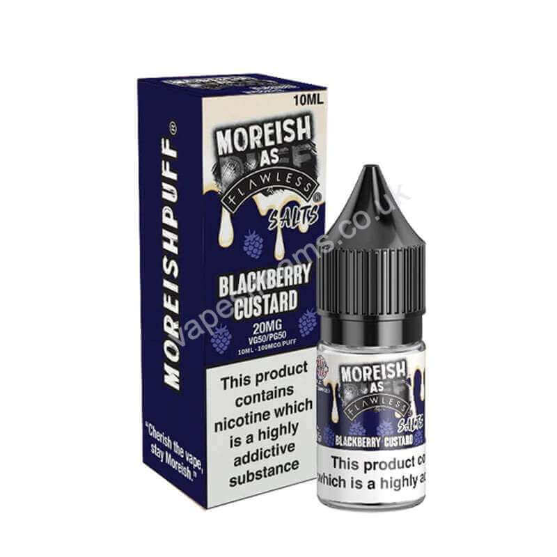 Moreish As Flawless Blackberry Custard Nic Salt E-Liquid