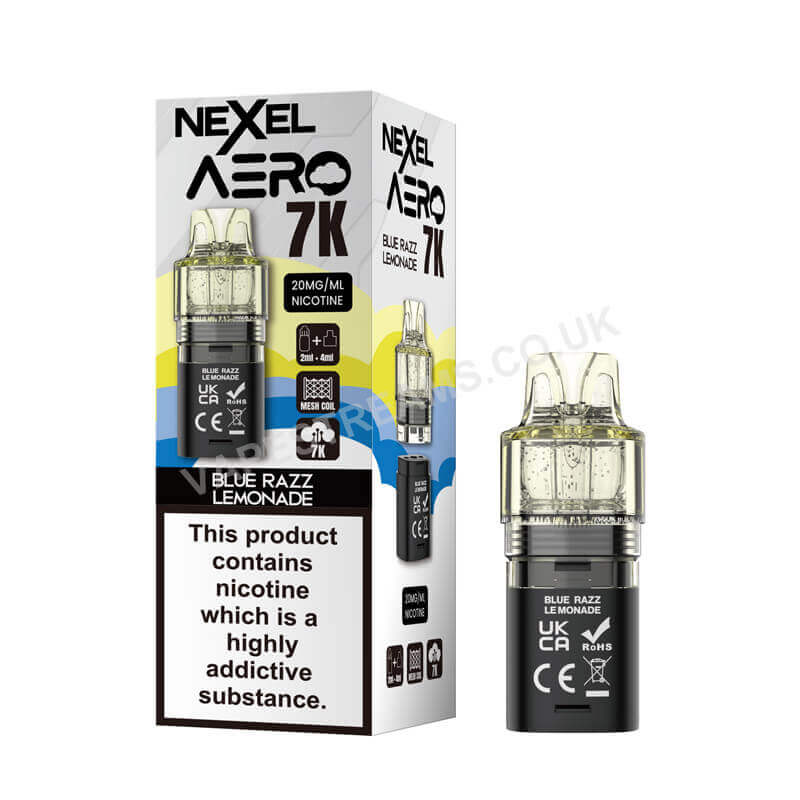 Nexel Aero 7K Blue Razz Lemonade Pods