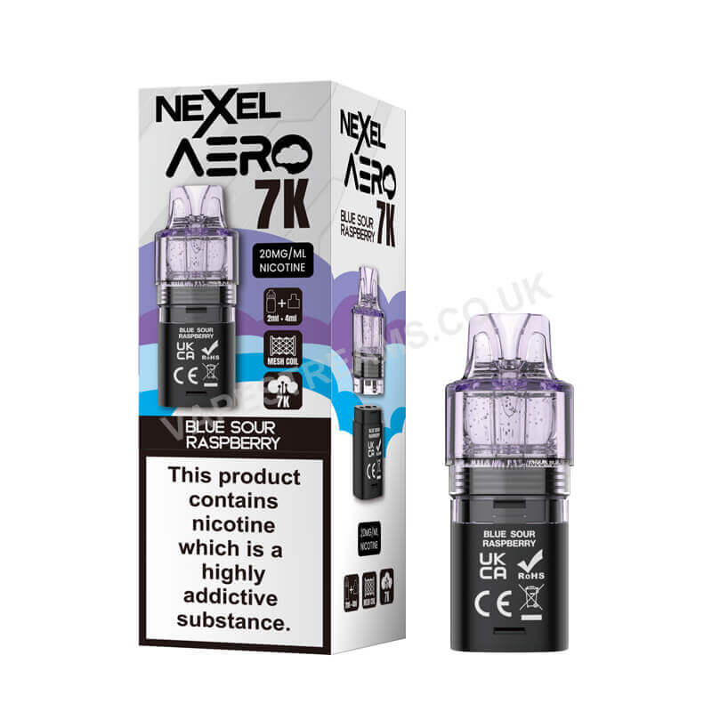 Nexel Aero 7K Blue Sour Raspberry Pods