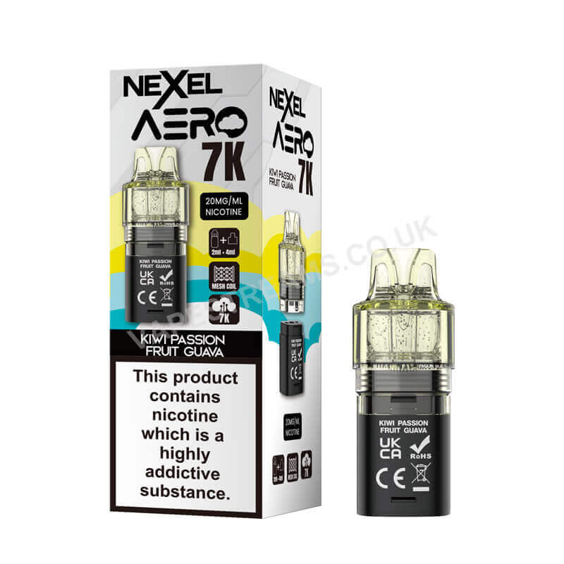 Nexel Aero 7K Kiwi Passion Fruit Guava Pods