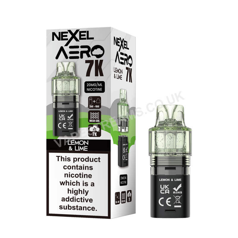 Nexel Aero 7K Lemon &amp; Lime Pods