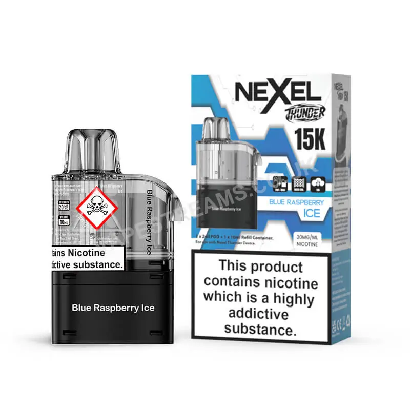 Nexel Thunder 15K Blue Raspberry Ice Pods