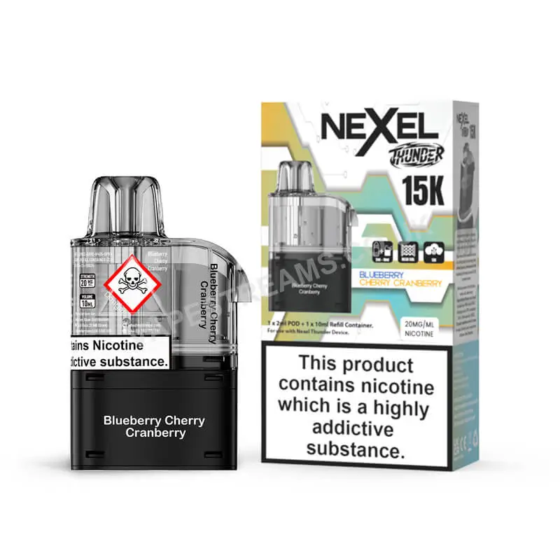 Nexel Thunder 15K Blueberry Cherry Cranberry Pods