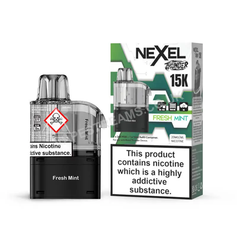 Nexel Thunder 15K Fresh Mint Pods