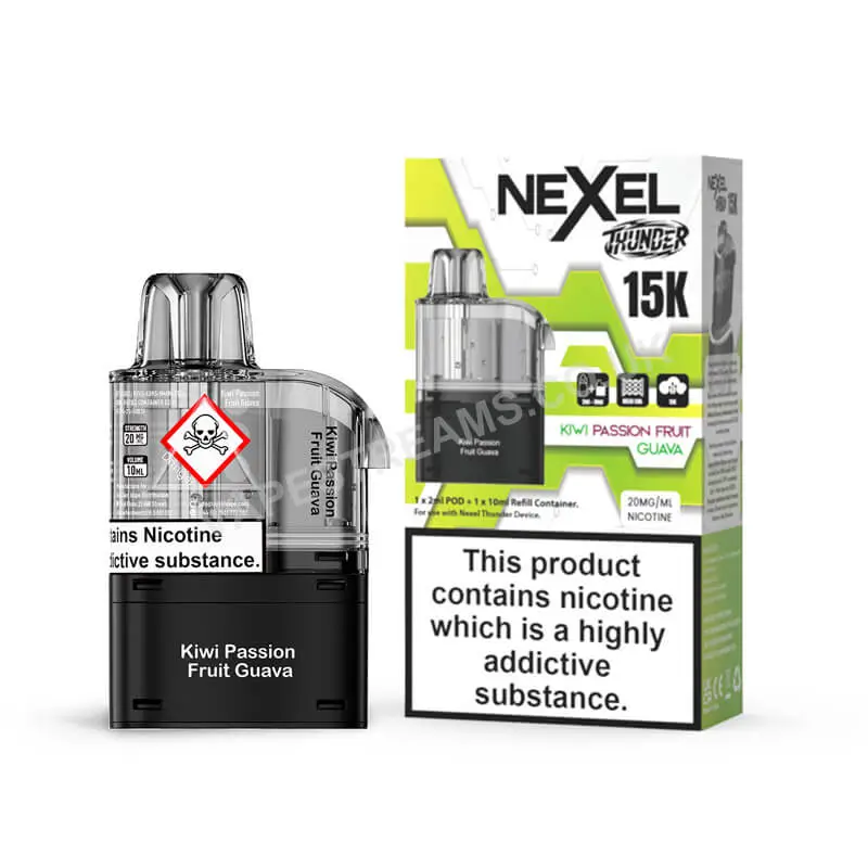 Nexel Thunder 15K Kiwi Passion Fruit Guava Pods