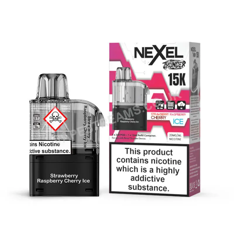 Nexel Thunder 15K Strawberry Raspberry Cherry Ice Pods