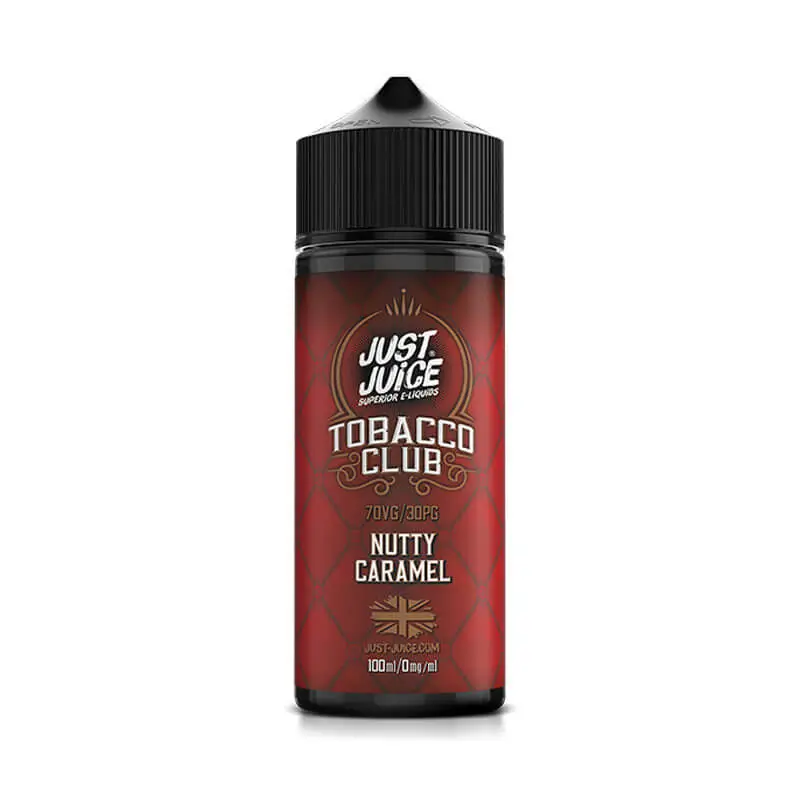 Nutty Caramel 100ml E-Liquid Shortfill by Just Juice Tobacco Club