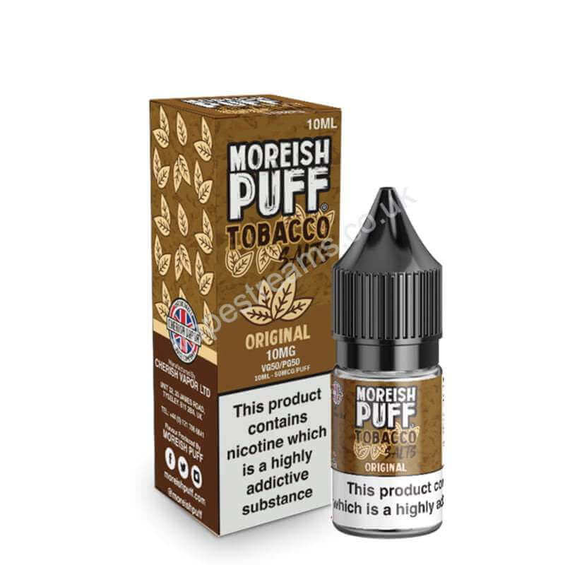 Original Tobacco Nicotine Salt E-Liquid by Moreish Salts