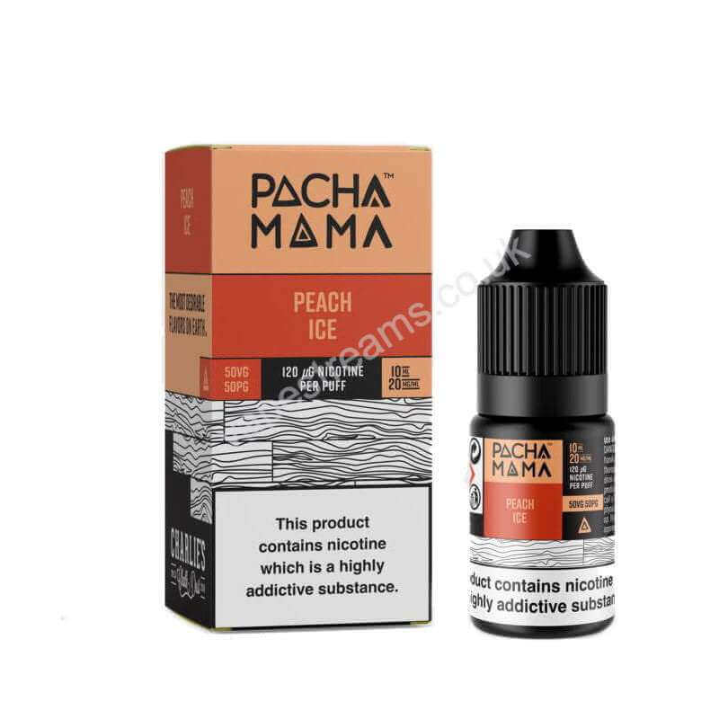 Pacha Mama Peach Ice Nic Salt E-Liquid