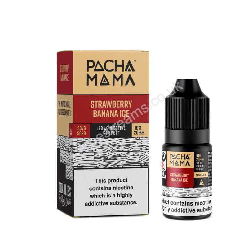 Pacha Mama Strawberry Banana Ice Nic Salt E-Liquid