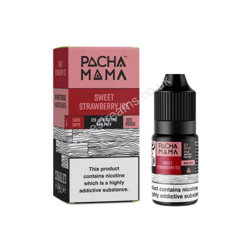 Pacha Mama Sweet Strawberry Ice Nic Salt E-Liquid