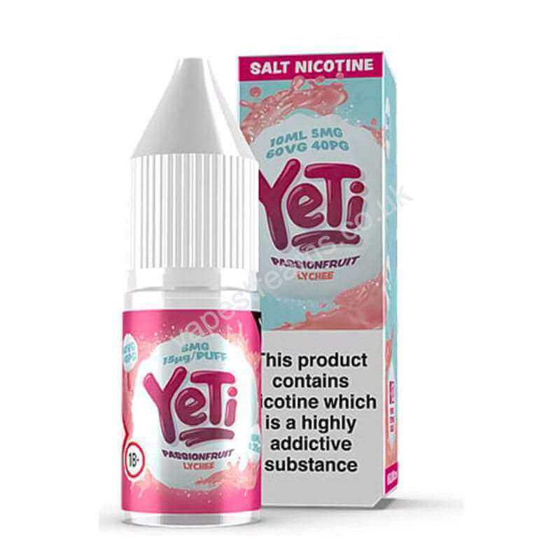 Passionfruit Lychee Nicotine Salt E-Liquid by YeTi Salts