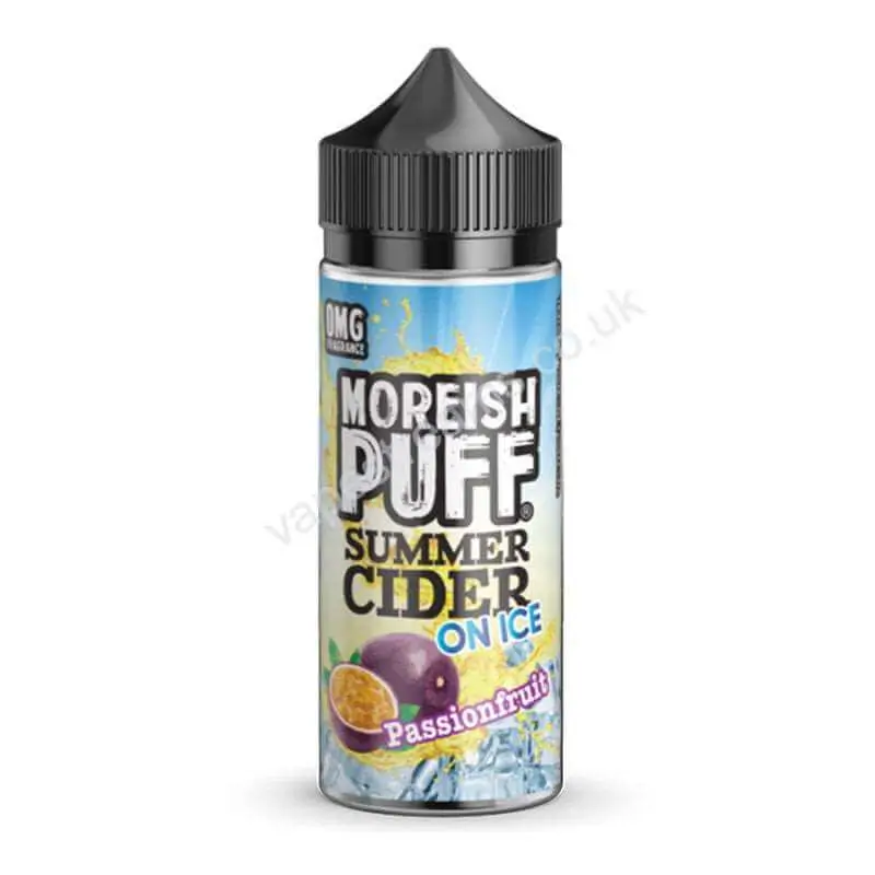 Passionfruit Summer Cider On Ice E-Liquid Shortfill by Moreish Puff