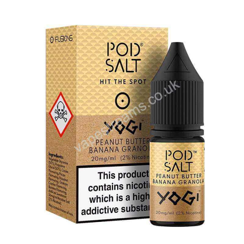 Peanut Butter Banana Granola Nicotine Salt E-Liquid By Pod Salt Fusions Range