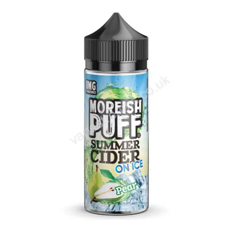 Pear Summer Cider On Ice E-Liquid Shortfill by Moreish Puff