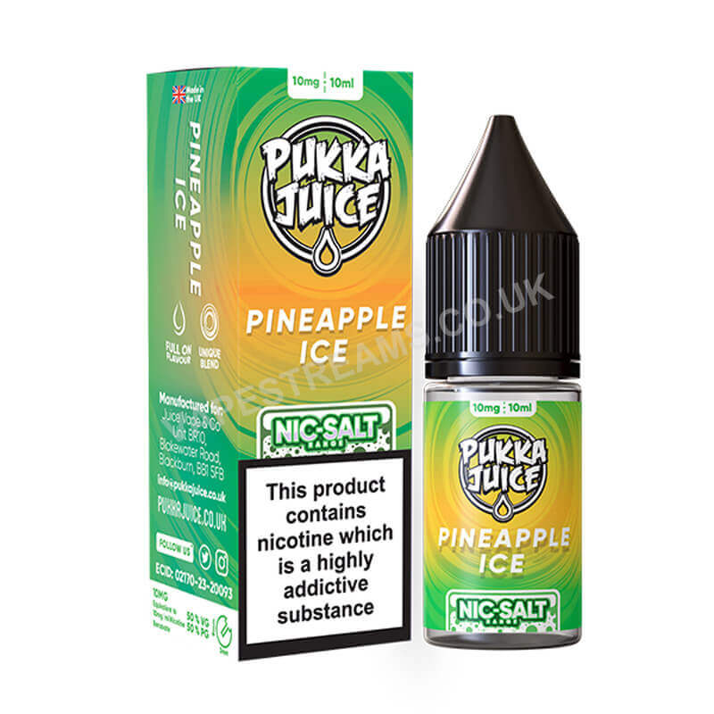 Pineapple Ice Nicotine Salt E-Liquid by Pukka Juice