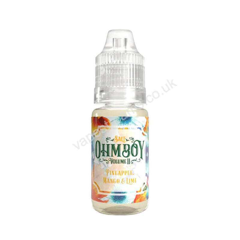 Pineapple Mango &amp; Lime Nic Salt E-Liquid by Ohm Boy Volume 2