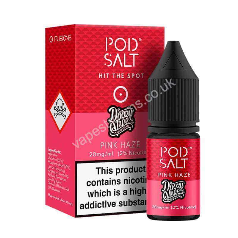 Pink Haze Nicotine Salt E-Liquid By Pod Salt Fusions Range