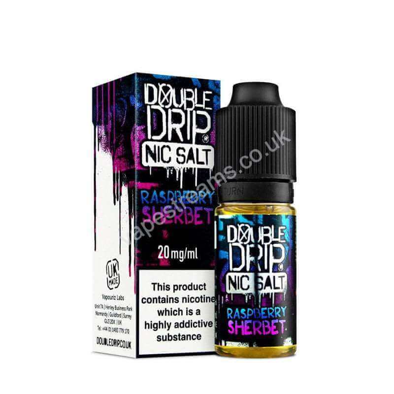 Raspberry Sherbet Nic Salt E-Liquid by Double Drip
