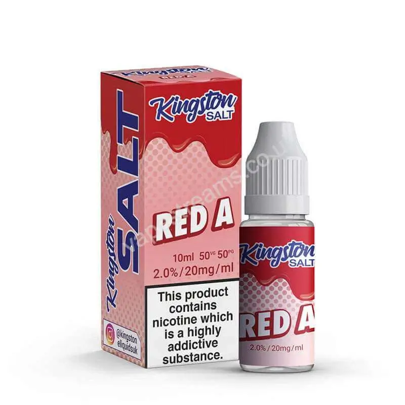 Red A Nic Salt E-Liquid by Kingston Salt