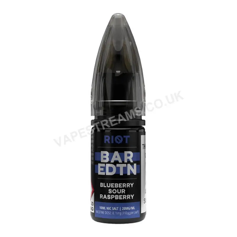Riot BAR EDTN Blueberry Sour Raspberry Nic Salt E-Liquid