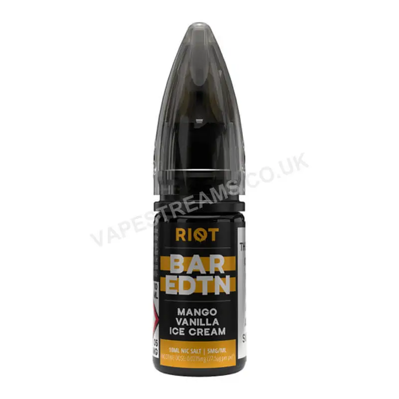 Riot BAR EDTN Mango Vanilla Ice Cream Nic Salt E-Liquid