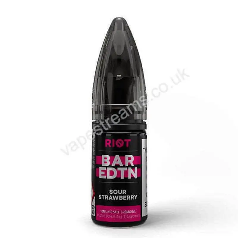 Riot BAR EDTN Sour Strawberry Nic Salt E-Liquid