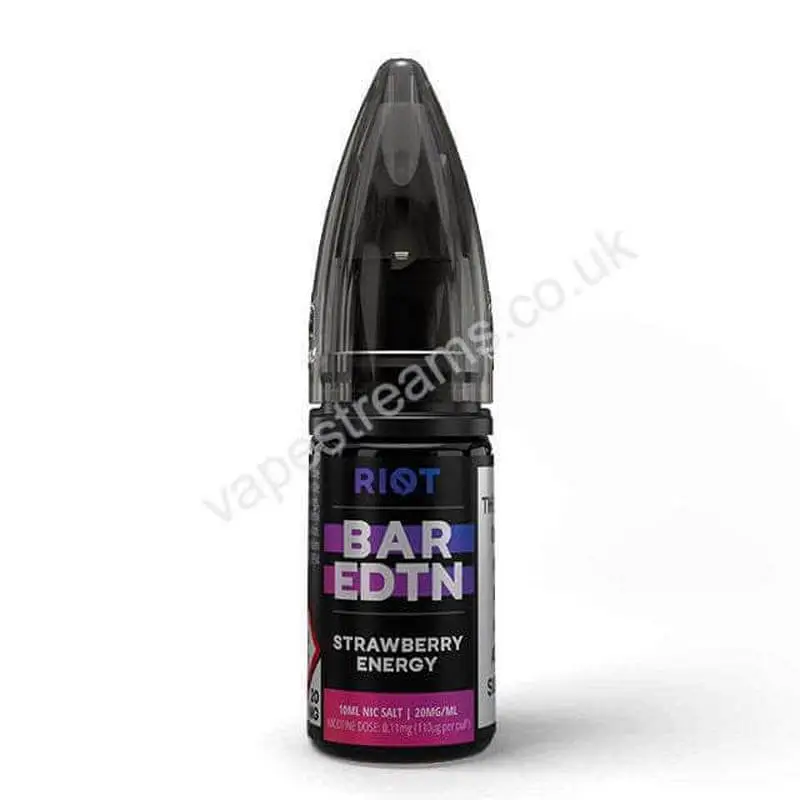 Riot BAR EDTN Strawberry Energy / Maxx Nic Salt E-Liquid