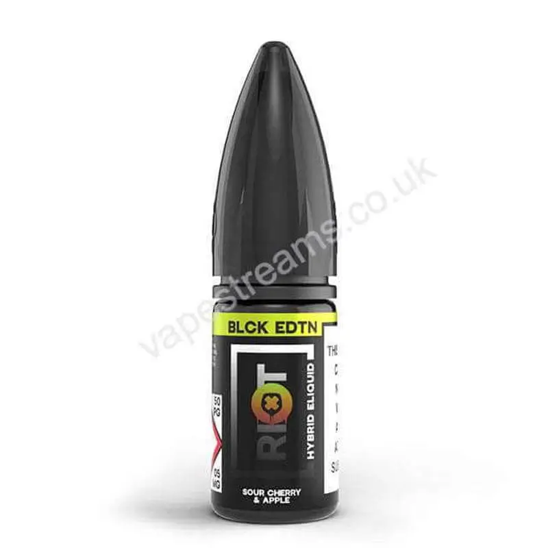 Riot Salt Blck Edtn Sour Cherry &amp; Apple Nicotine Salt E-Liquid