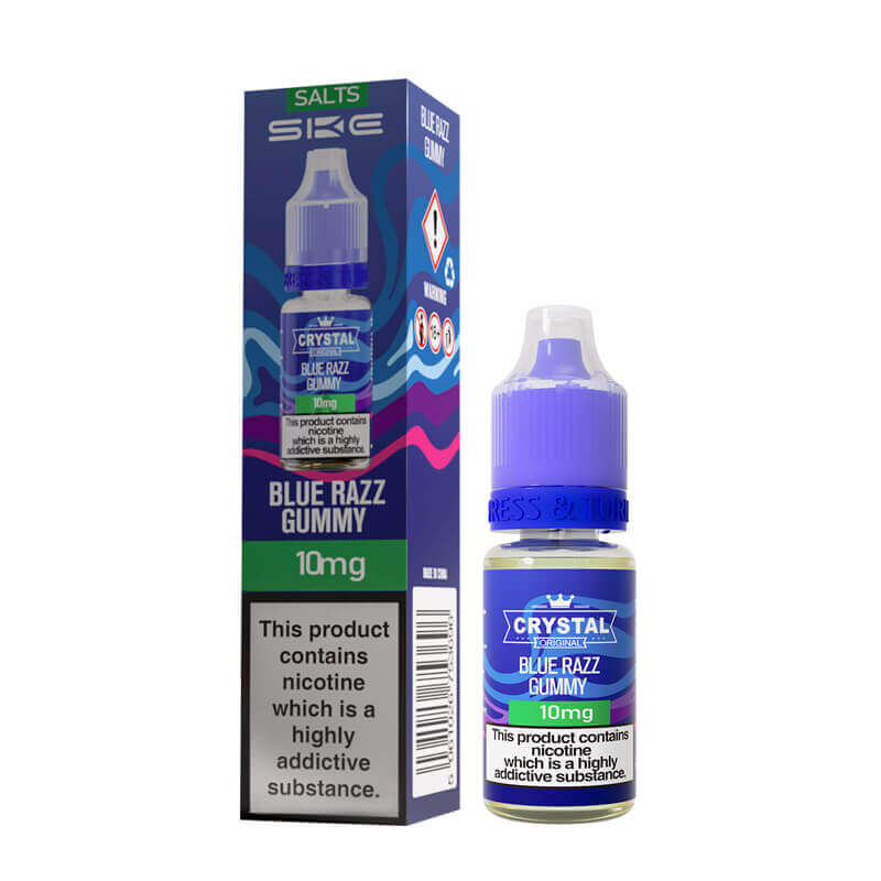 SKE Crystal Blue Razz Gummy Nic Salt E-liquid