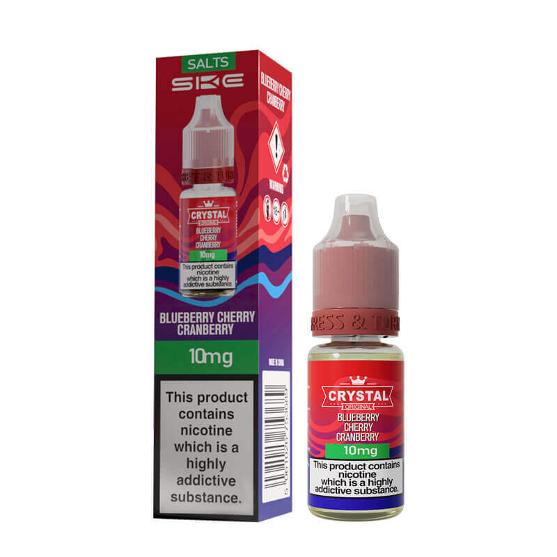 SKE Crystal Blueberry Cherry Cranberry Nic Salt E-liquid
