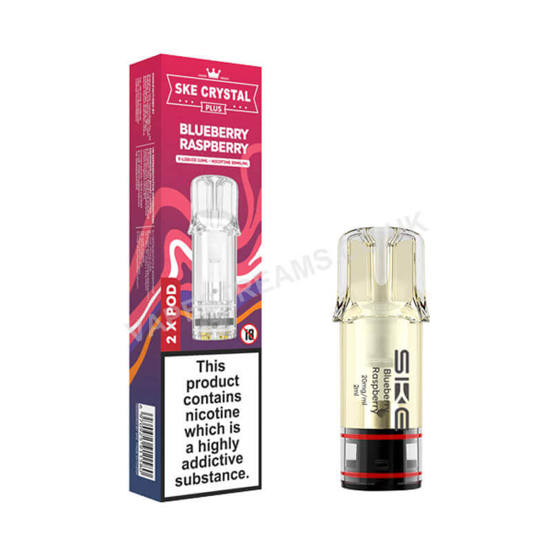 SKE Crystal Plus Blueberry Raspberry Prefilled Pod